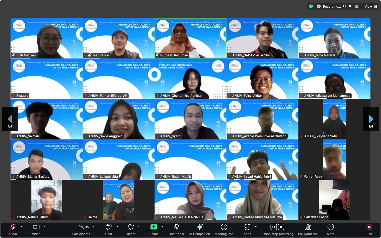 Webinar "Pahami Diri dan Talenta untuk Masa Depan"